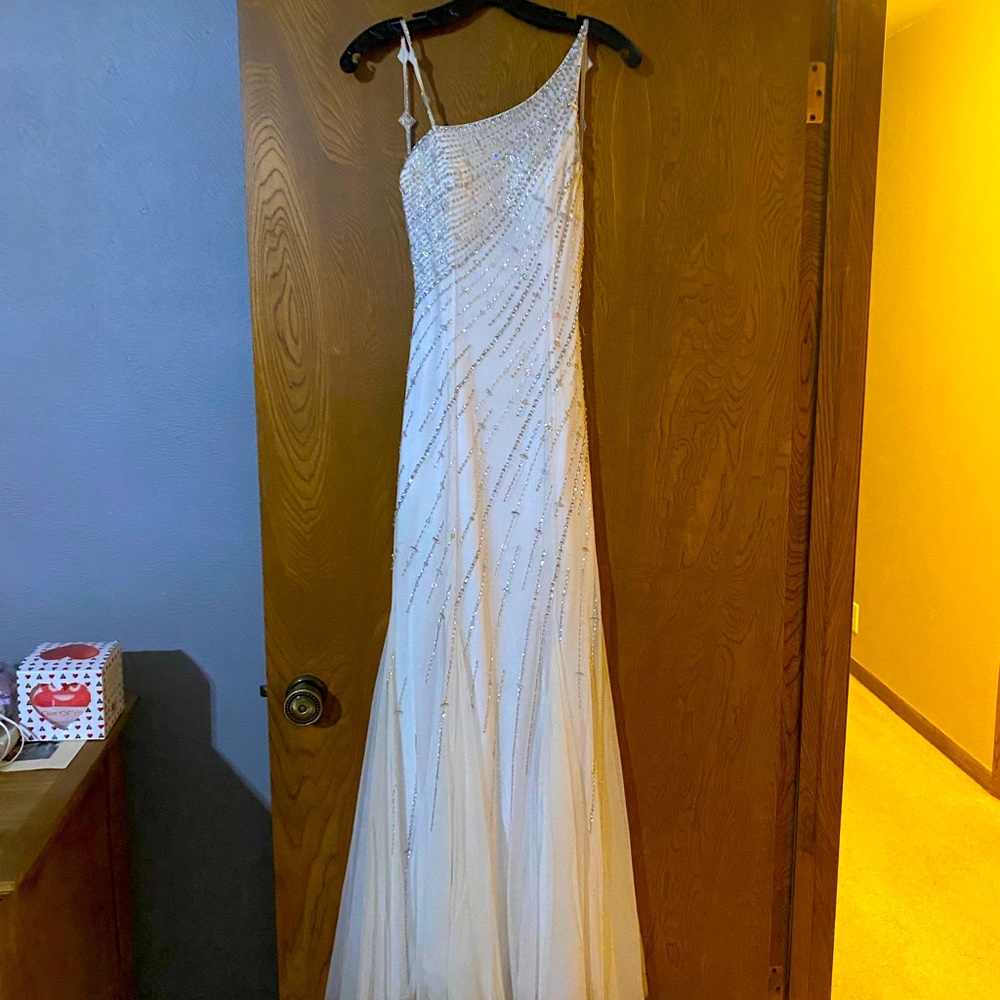 White prom dress